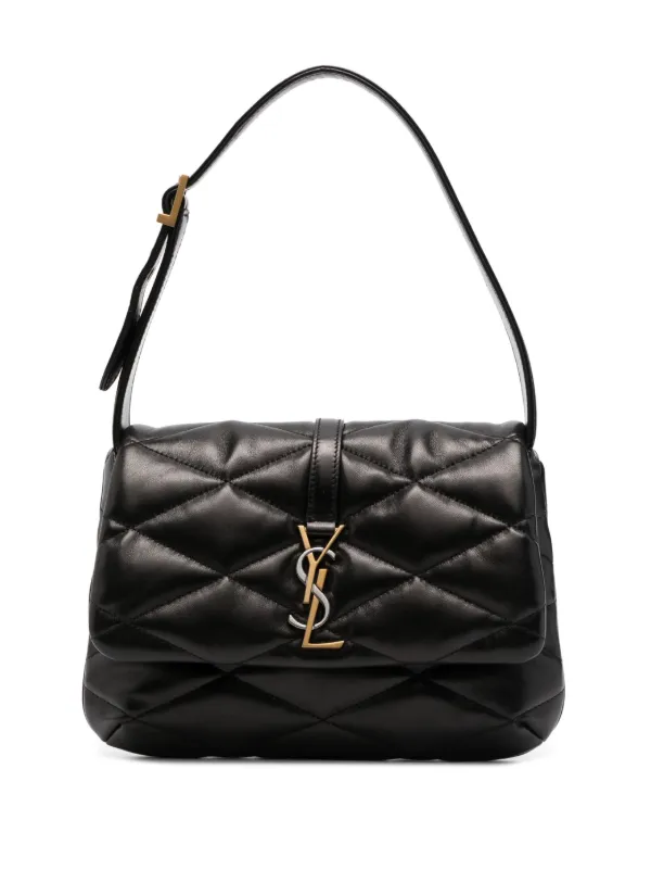 Saint Laurent monogram-plaque Quilted Shoulder Bag - Farfetch