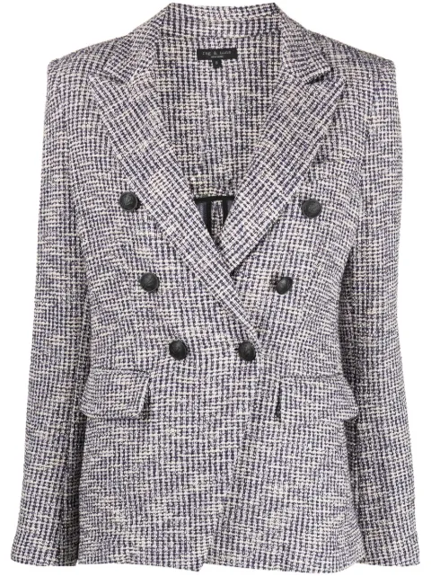 rag & bone check-pattern double-breasted blazer