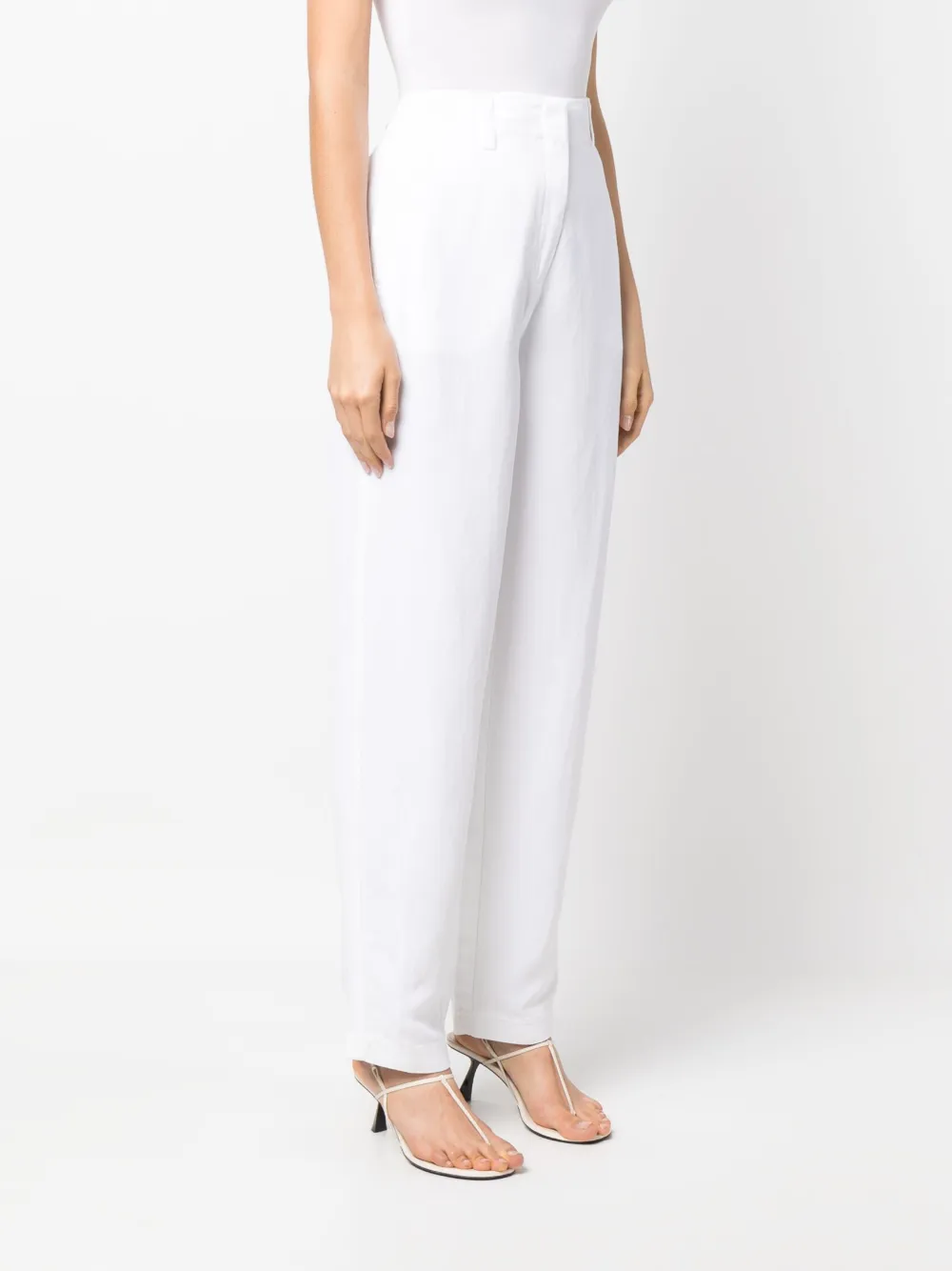 Emporio Armani Wide-leg Trousers In White