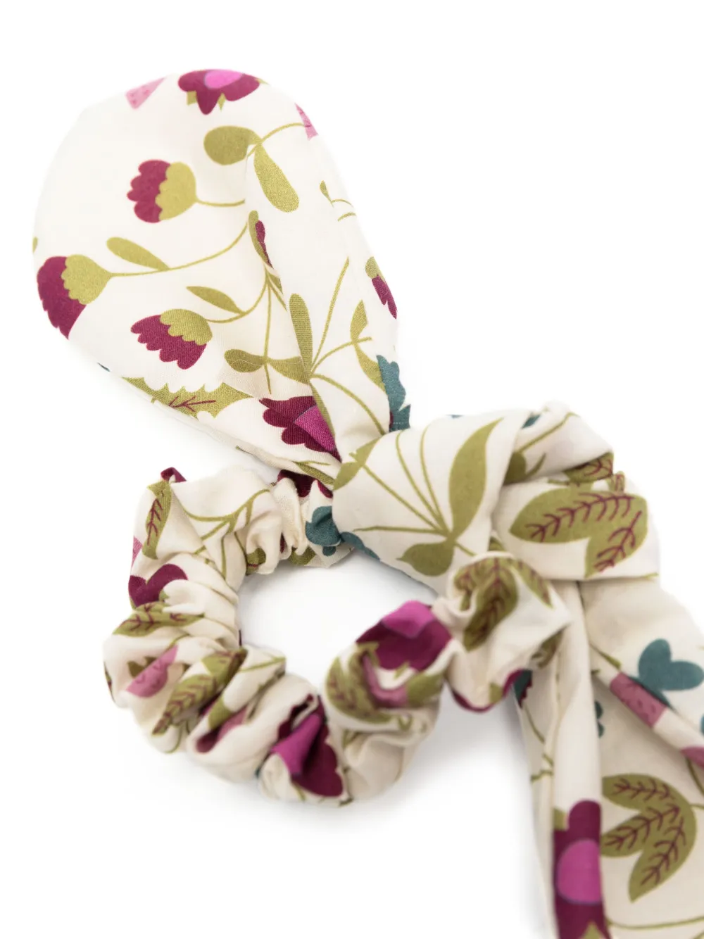 Bonpoint Haarstrik met bloemenprint - Beige