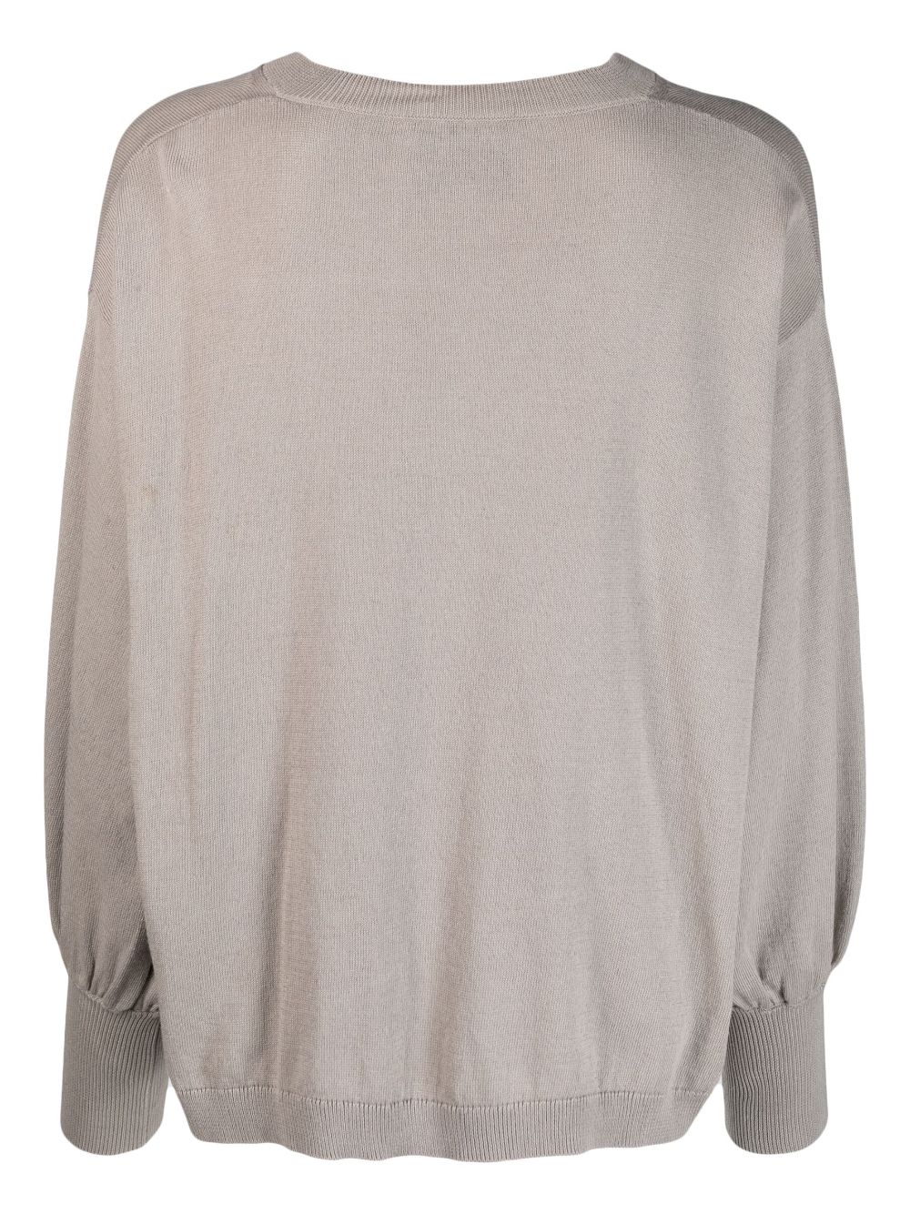 Nude Blouse met V-hals - Grijs