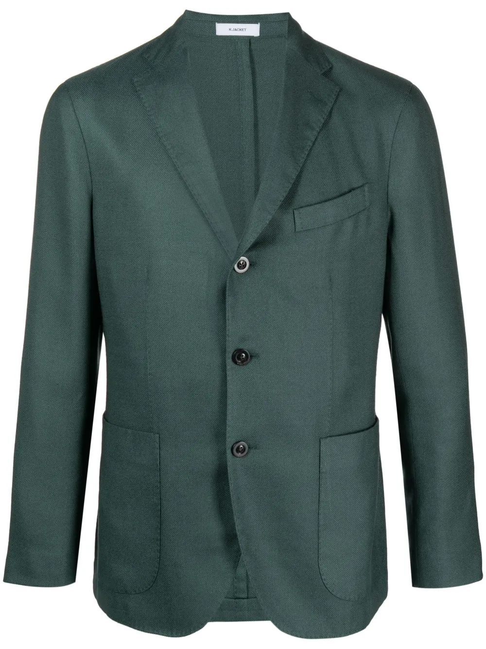 BOGLIOLI SINGLE-BREASTED TEXTURED BLAZER