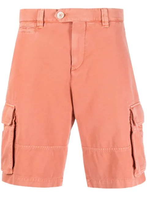 Brunello Cucinelli off-centre cotton cargo shorts