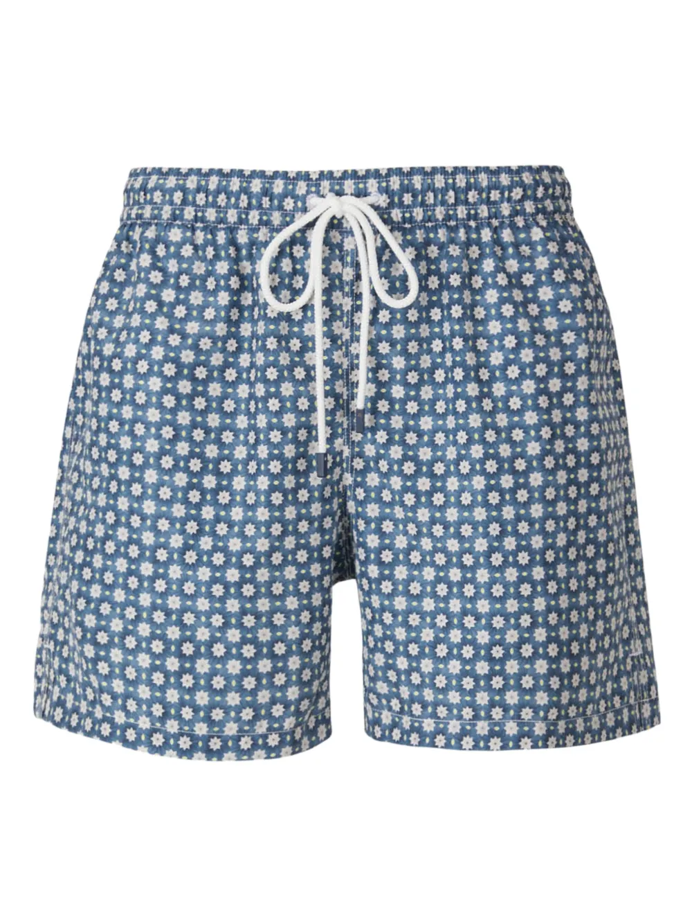 Fedeli Zwembroek met bloemenprint Blauw