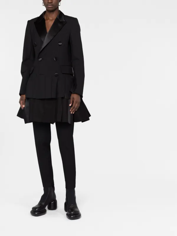 Sacai Oversized double-breasted Blazer - Farfetch