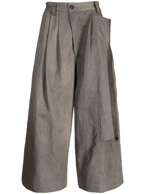 Ziggy Chen detachable-panel wide-leg trousers 