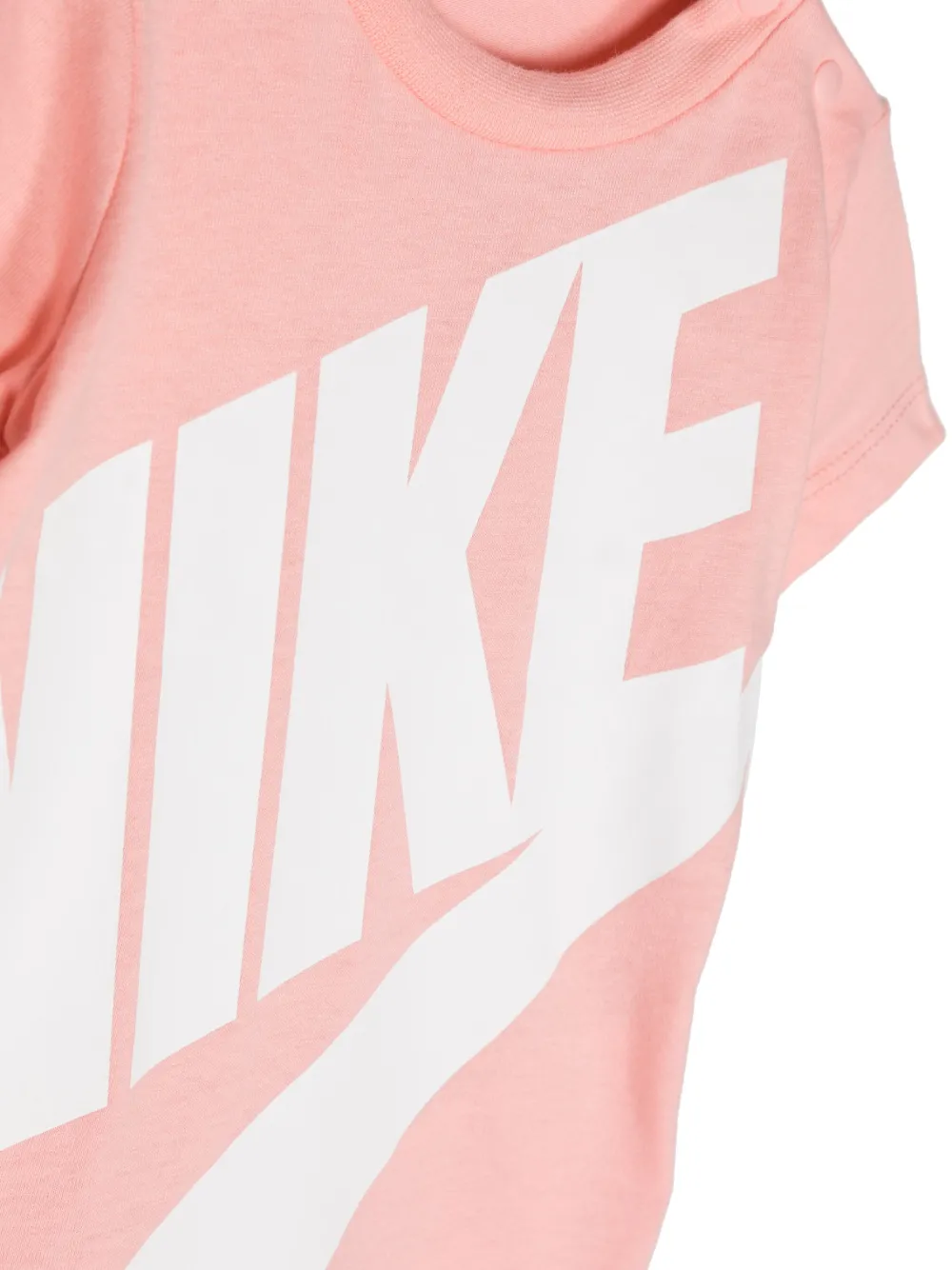  Nike Kids Logo-print Cotton Romper - Pink 