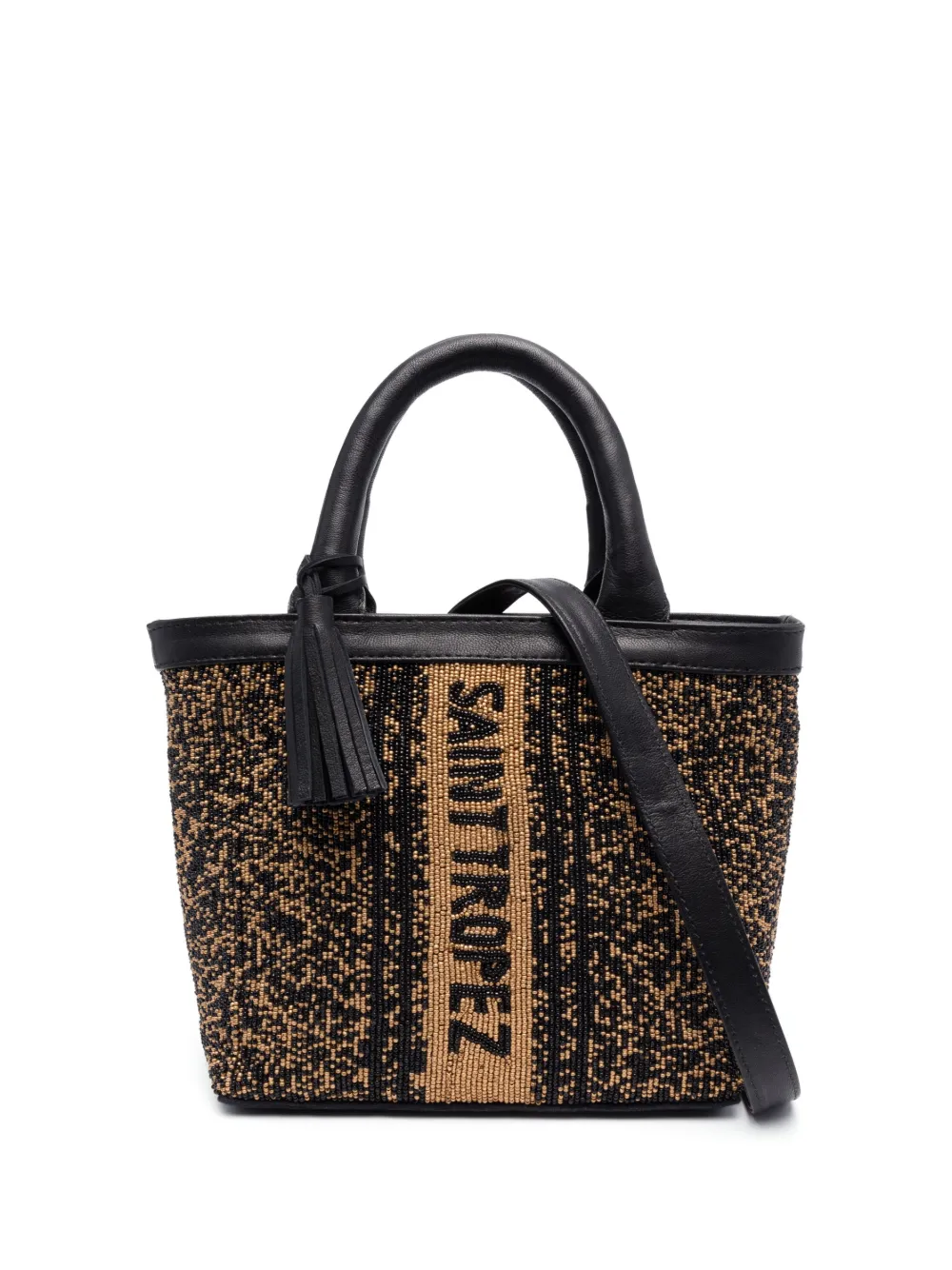 DE SIENA SHOES beaded leather tote-bag