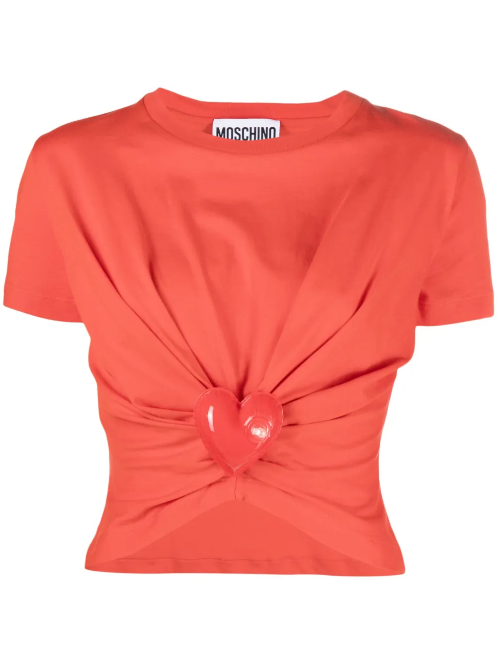 Moschino cropped short-sleeve T-shirt | Red | Image 1
