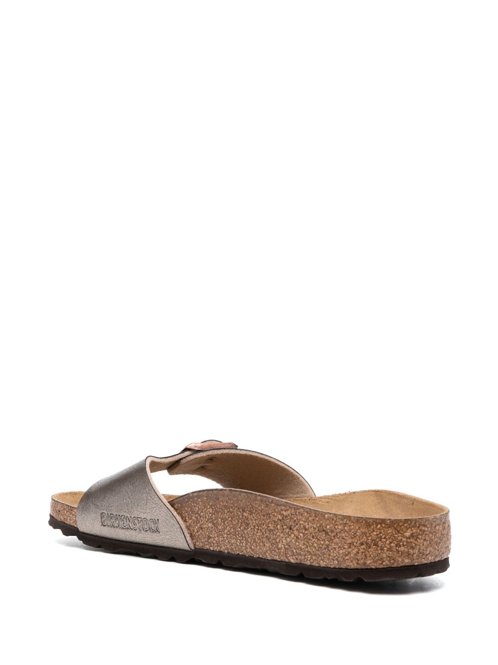 Birkenstock Madrid metallic-effect Leather Sandals - Farfetch