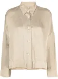 Transit oversized linen-blend shirt jacket - Neutrals