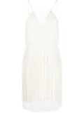 Róhe semi-sheer lace dress - White