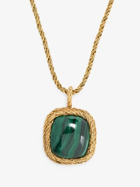 Aurelie Bidermann Miki malachite-stone necklace