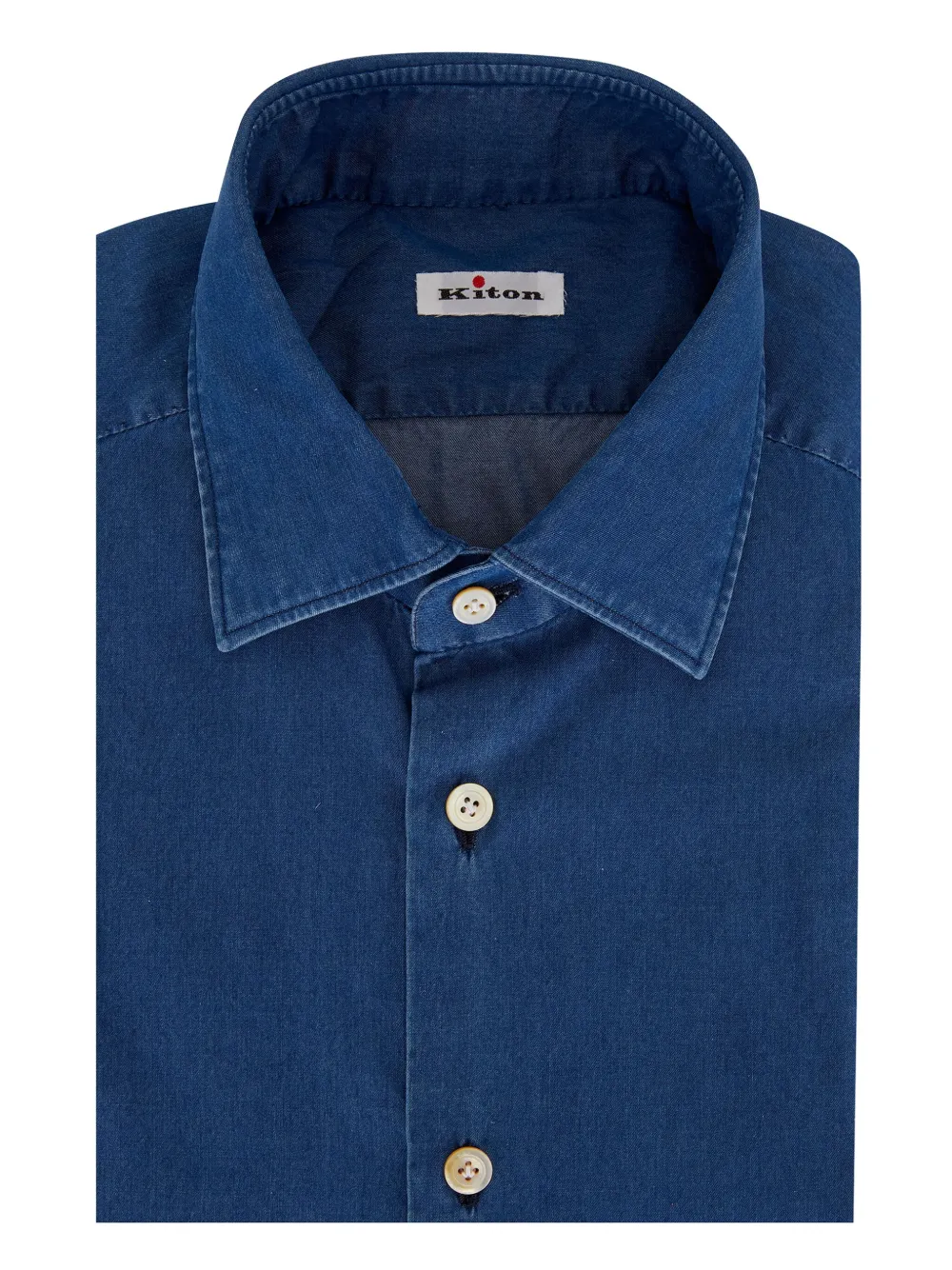 Kiton camisa con botones | azul | Image 1