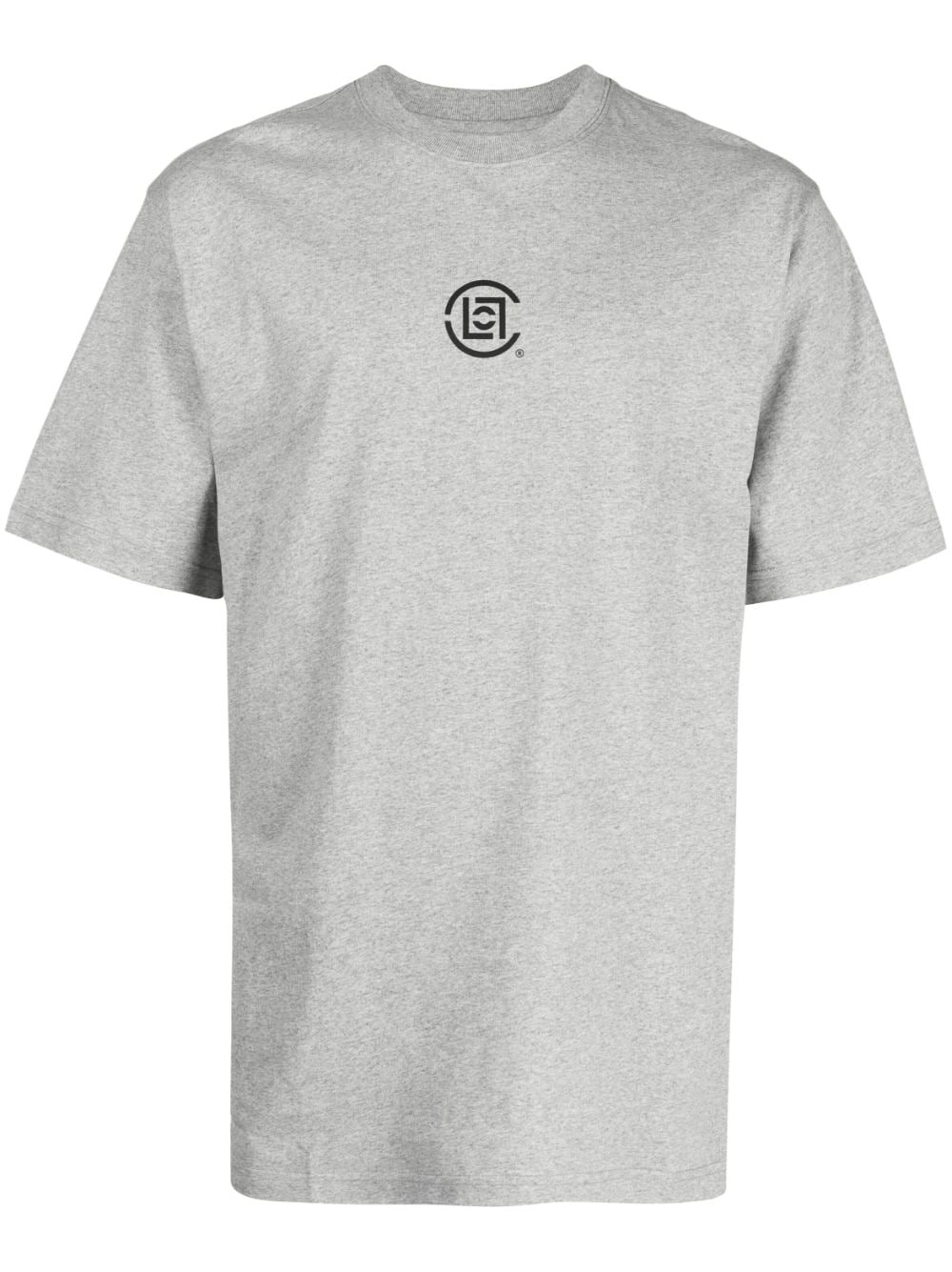 clot t-shirt en coton à logo imprimé - gris