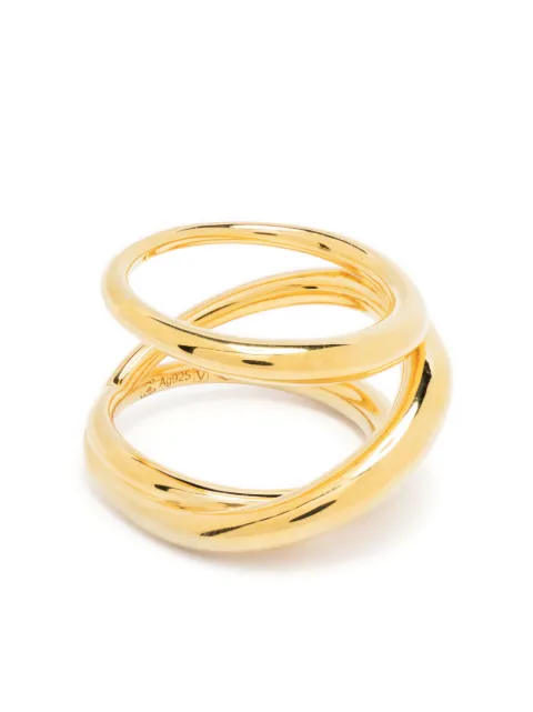 Charlotte Chesnais Triplet gold-plated silver ring