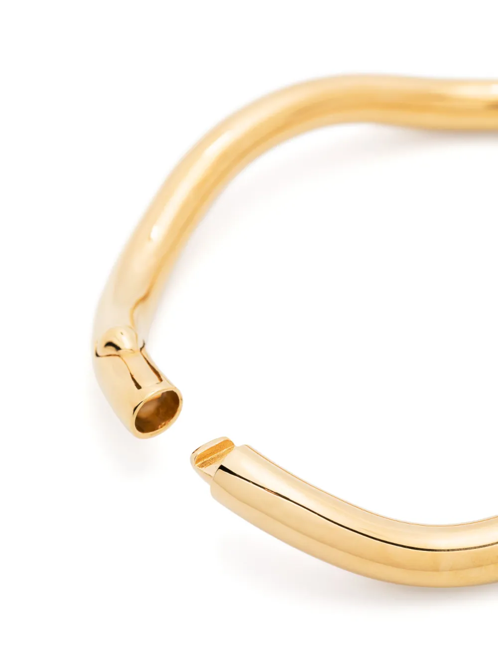 Shop Charlotte Chesnais Wave Gold-plated Cuff Bracelet