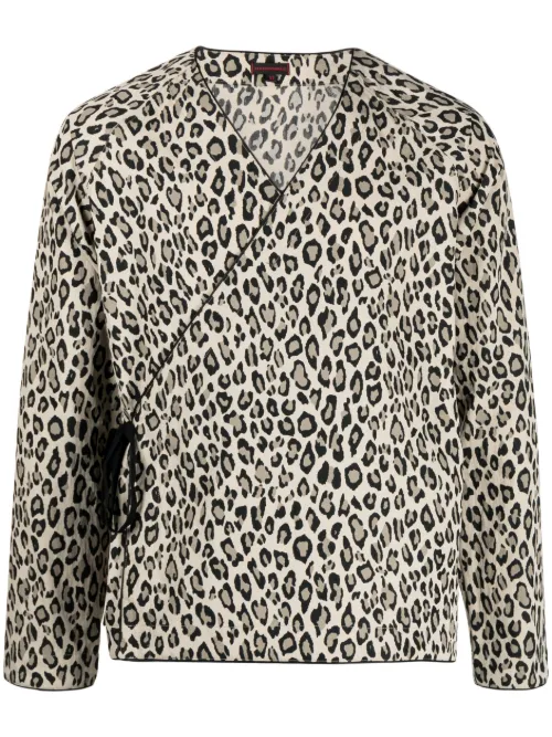 Chemise imprimée à col v - CLOT - Modalova