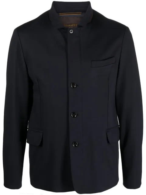 Moorer 캠프 칼라 싱글 브레스티드 코트