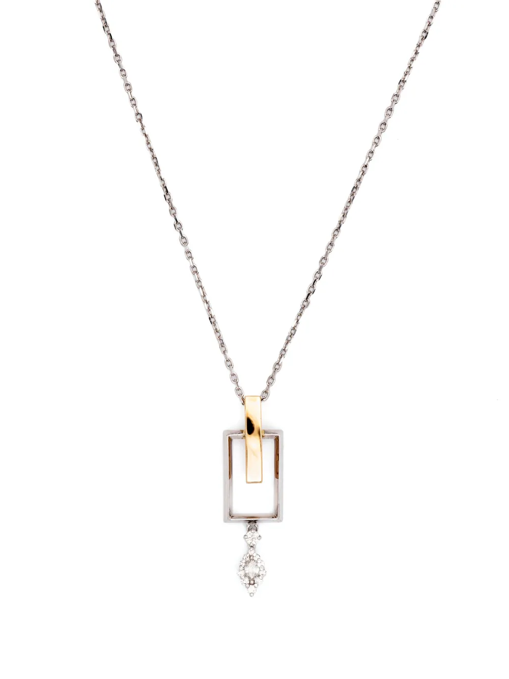 Yeprem 18kt white and yellow gold diamond necklace | Silver | Image 1