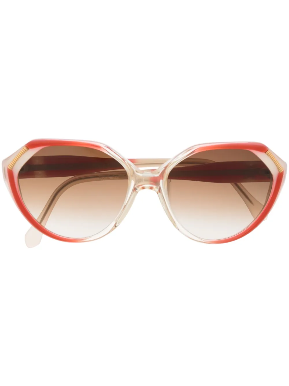 Pre-owned Saint Laurent 1980s Gradient Oval Sunglasses