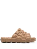 FENDI Cloud logo-embossed slides - Brown