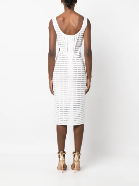 Genny cut-out corded midi dress 74AAF821CMC05 - 3