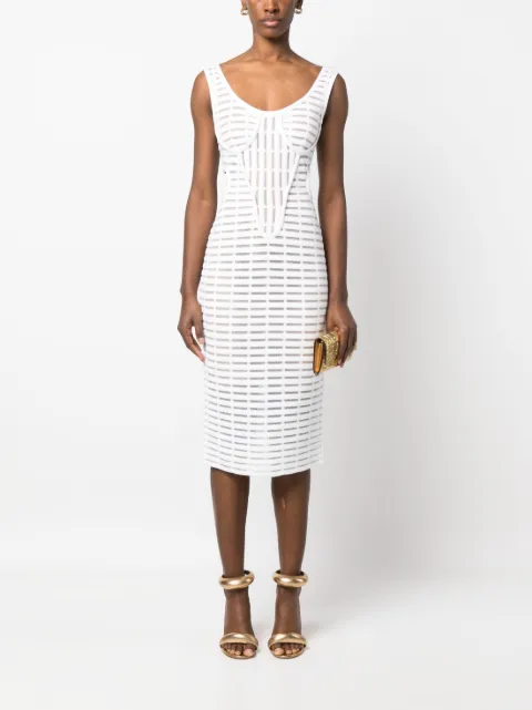 Genny cut-out corded midi dress 74AAF821CMC05 - 1