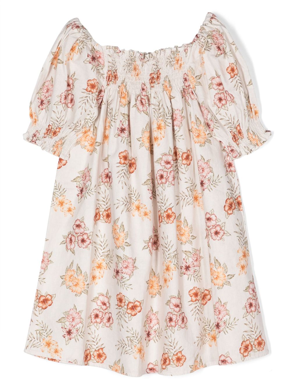 THE NEW SOCIETY floral-print dress - Neutrals