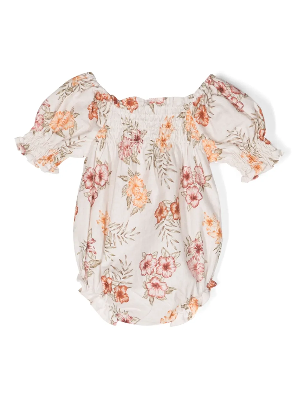 THE NEW SOCIETY Palermo floral-print rompers - Beige