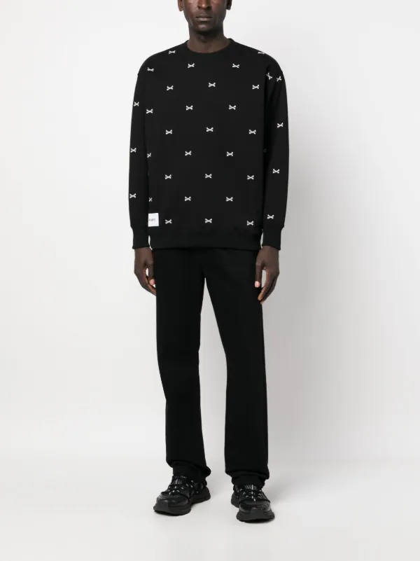 WTAPS crossbone-embroidered Jumper | Black | FARFETCH