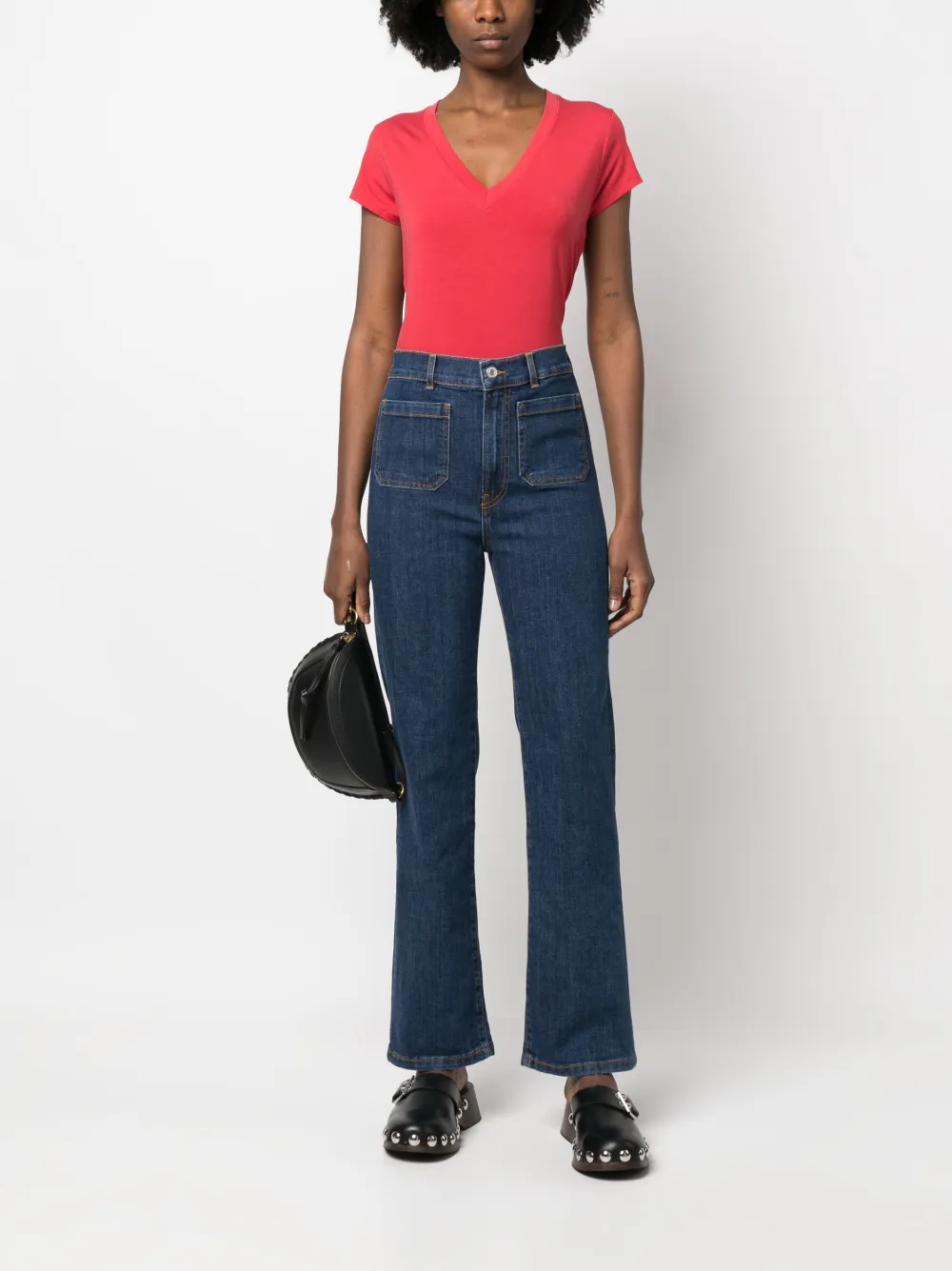 IRO Linnen T-shirt - Rood