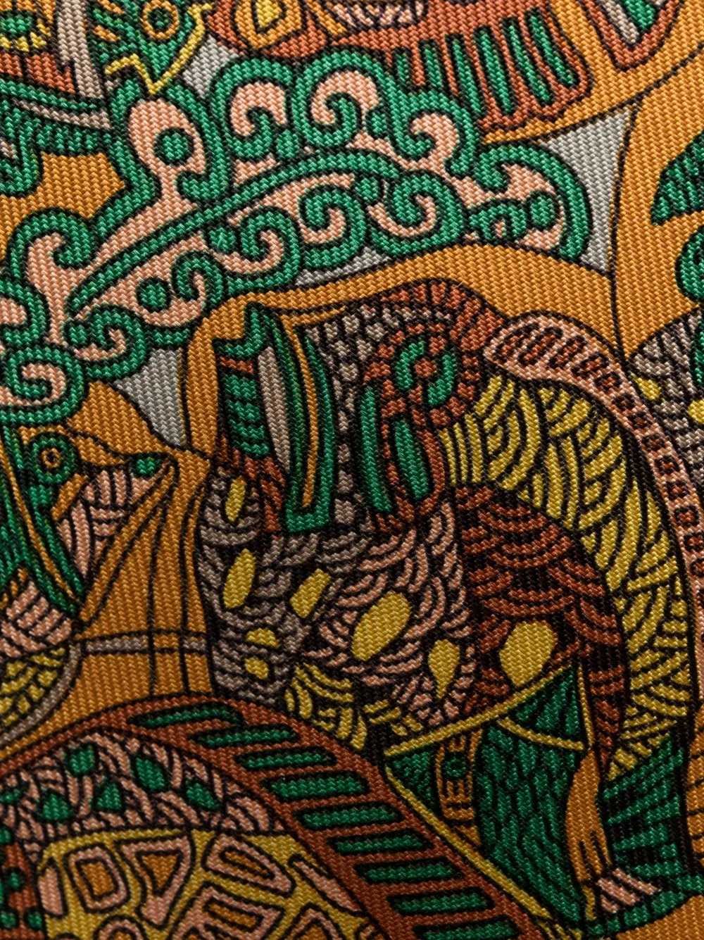 Hermès 2000s pre-owned stropdas met print - Oranje