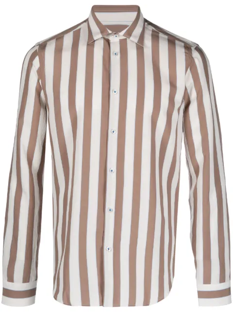 Manuel Ritz Camisa listrada mangas longas