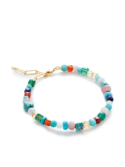 Monica Vinader pulsera Freedom en oro vermeil