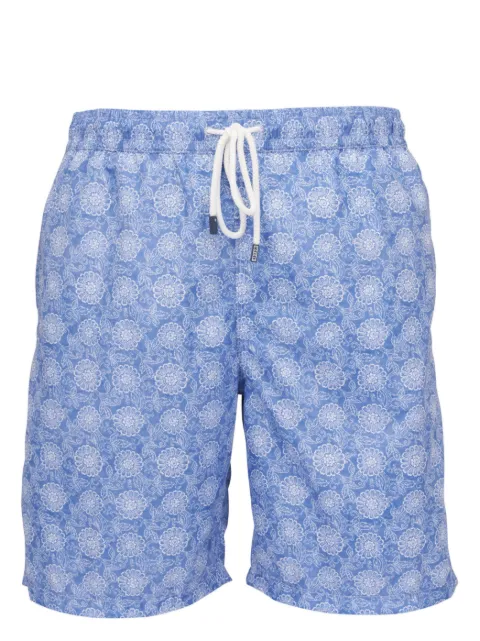 Fedeli floral-print swim shorts