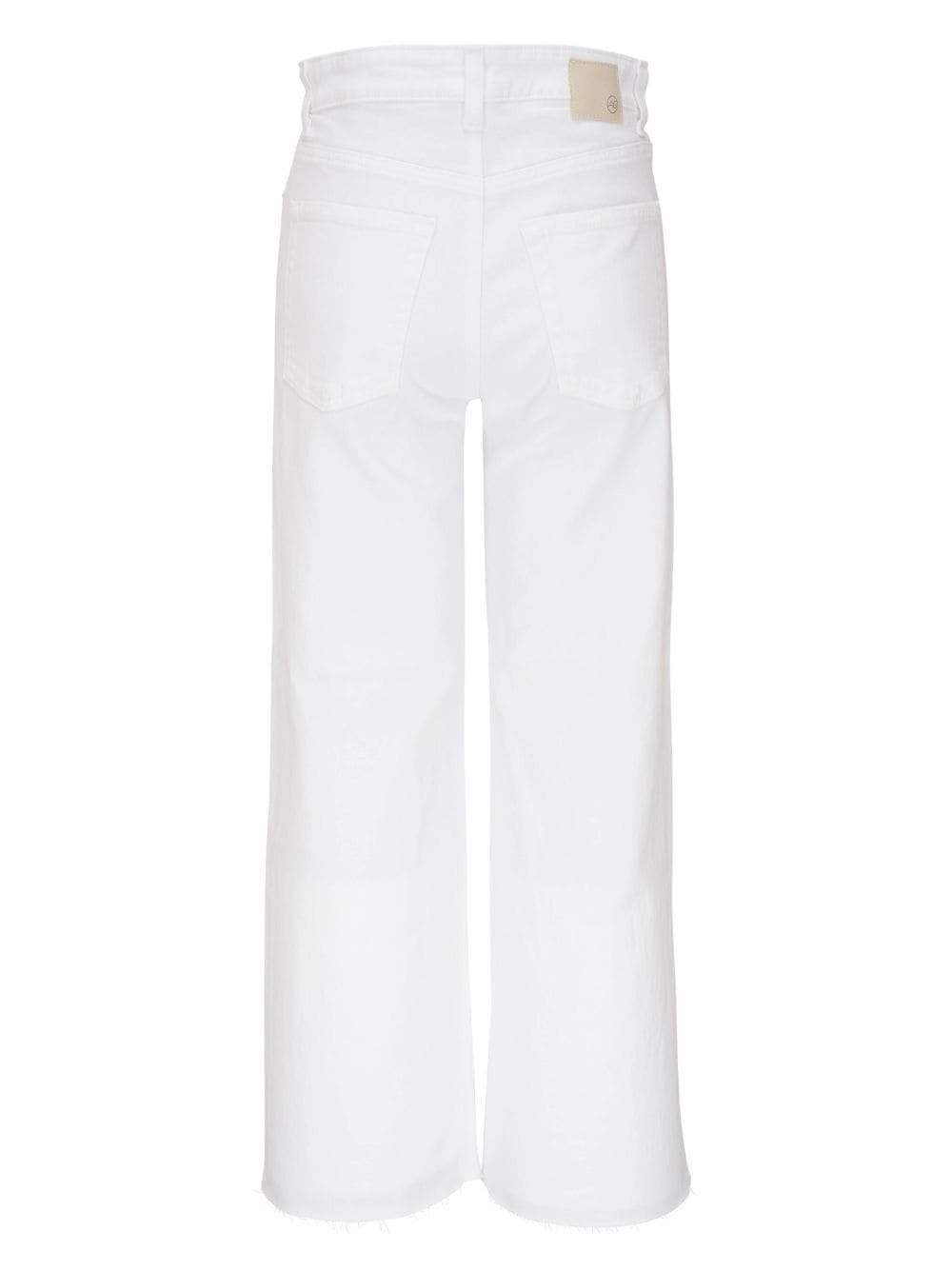 Shop Ag High-rise Five-pockets Jeans In White