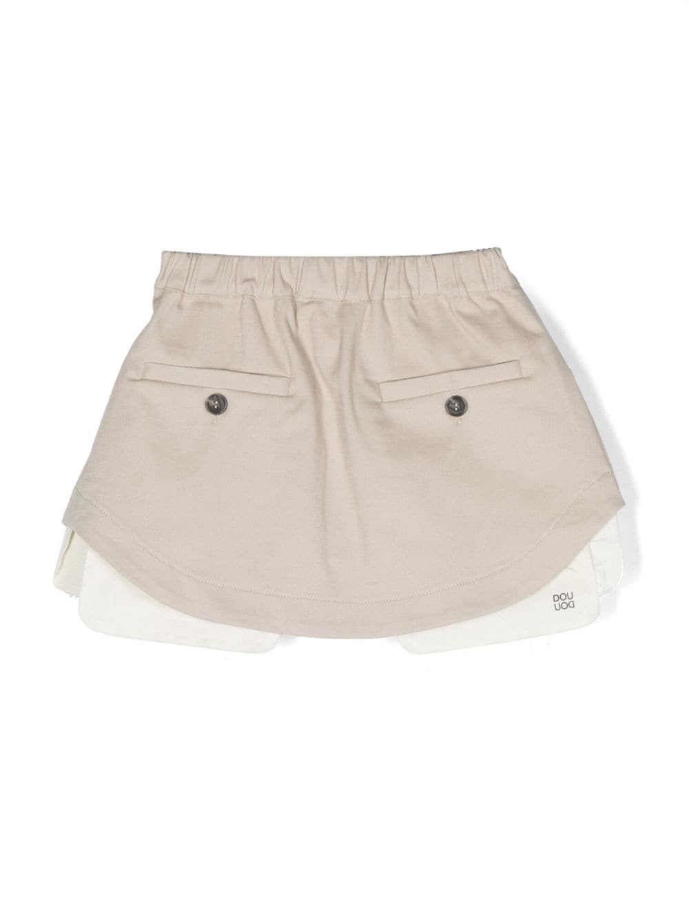 Douuod Kids Gelaagde rok - Beige