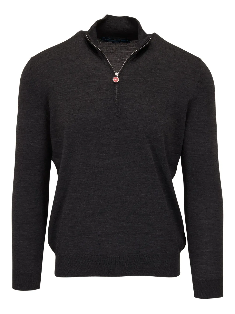 Kiton half-zip wool sweater | Grey | Image 1