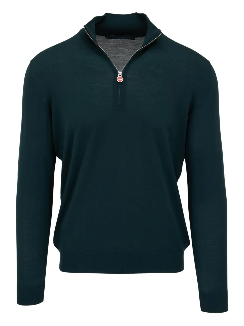 Kiton half-zip wool sweater | Green | Image 1
