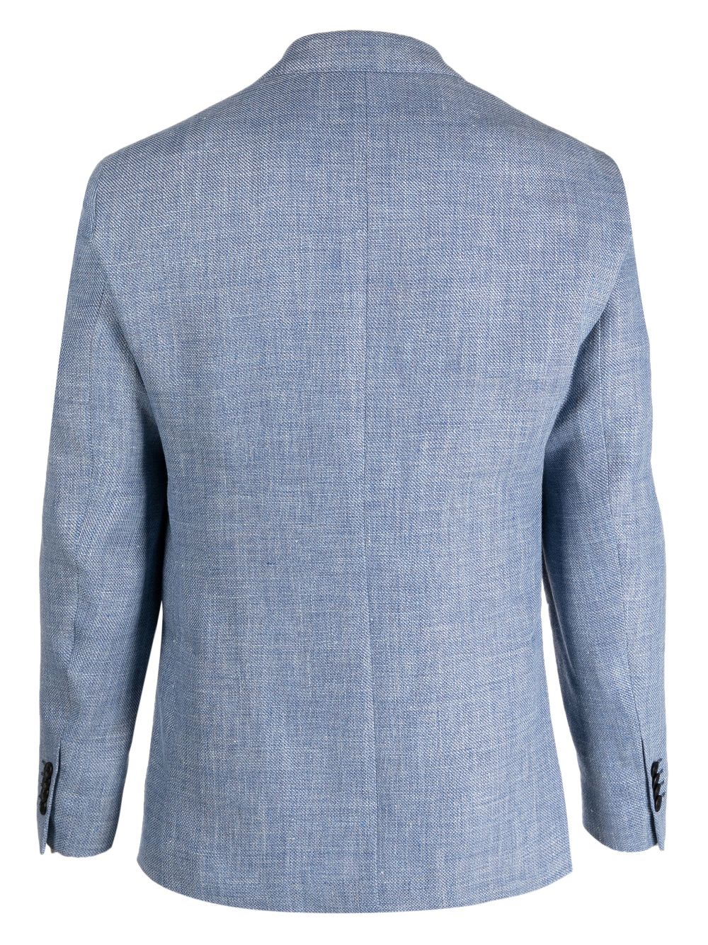 LUIGI BIANCHI MANTOVA Blazer met gekerfde kraag - Blauw