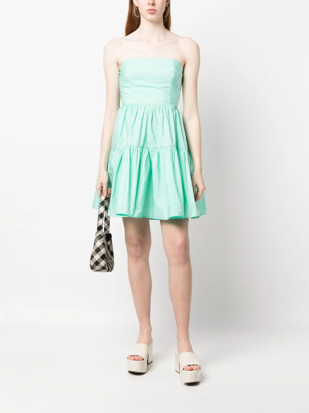 LIU JO Strapless mini-jurk - Groen