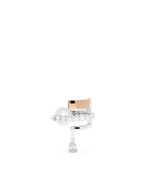 Yeprem 18kt white gold Whisper diamond earcuff