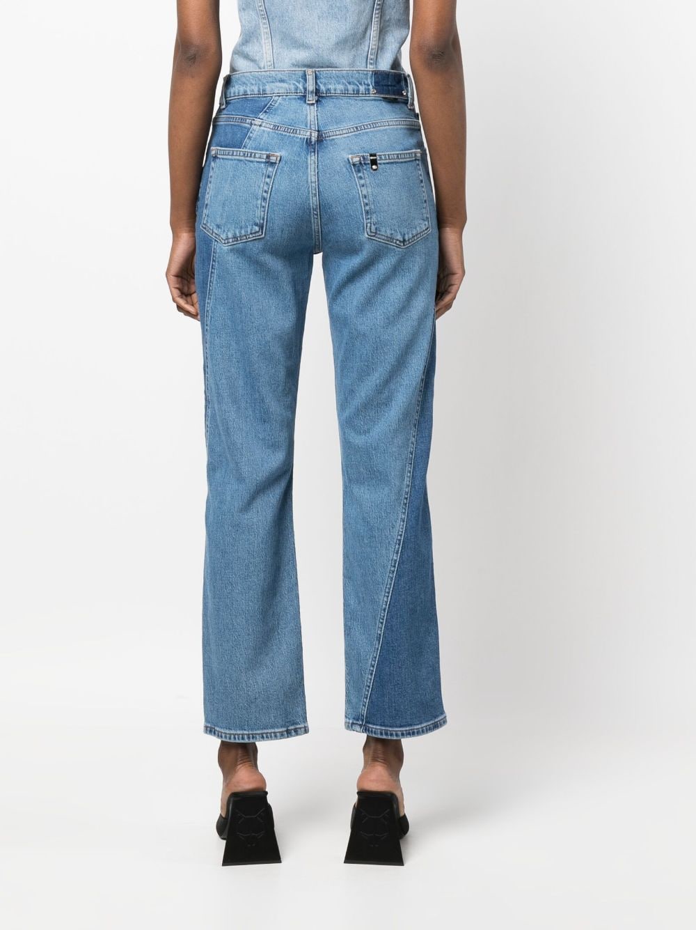 LIU JO two-tone Flared Jeans - Farfetch