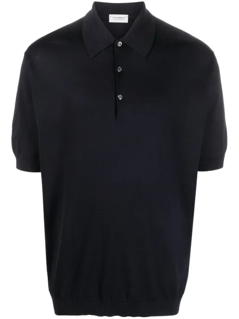 John Smedley short-sleeve cotton polo shirt