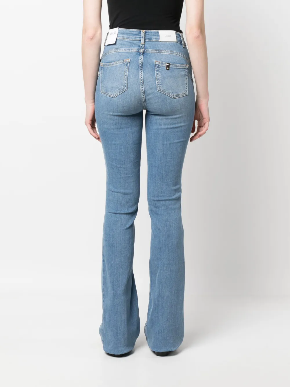 Liu •jo Flared-cut Denim Jeans In Blau