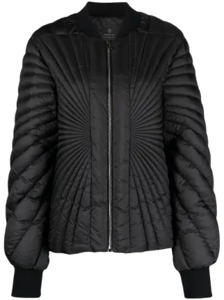 Moncler + Rick Owens Radiance Flight Padded Bomber Jacket | Black 