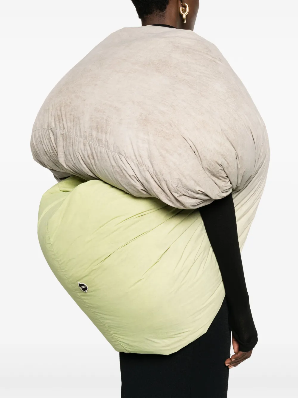 Moncler + Rick Owens Donsjack met ombré Beige