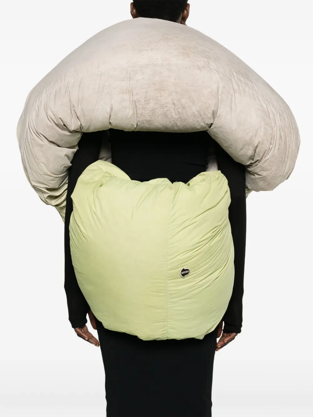Moncler + Rick Owens Donsjack met ombré Beige