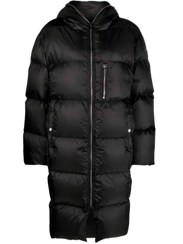 Moncler + Rick Owens Gimp logo-patch Padded Coat - Farfetch